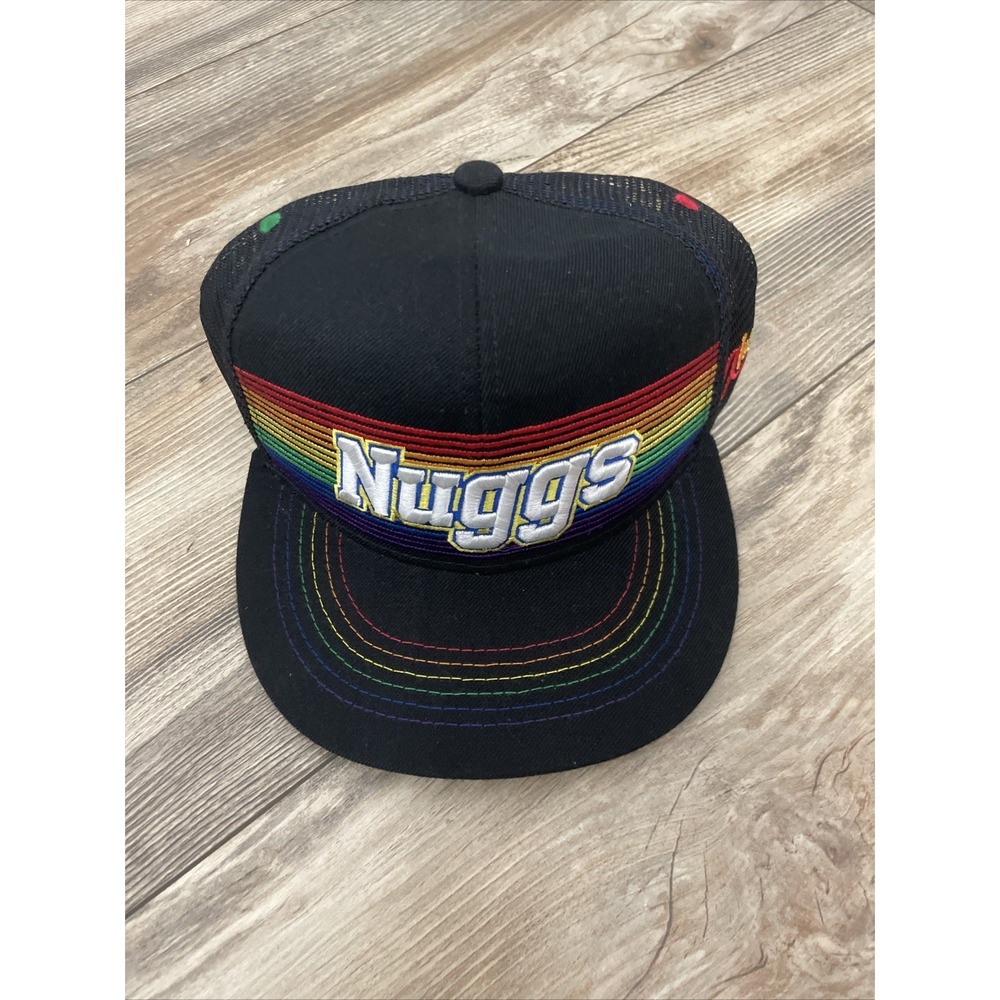 Denver Nuggets Aksels Rainbow Pride Nuggs Trucker Hat Embroidered NBA Basketball - Picture 3 of 9